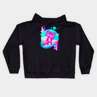 pink bear panter Kids Hoodie